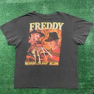 Vintage Y2K Freddy Kreuger Essential Faded Horror Movie Tee